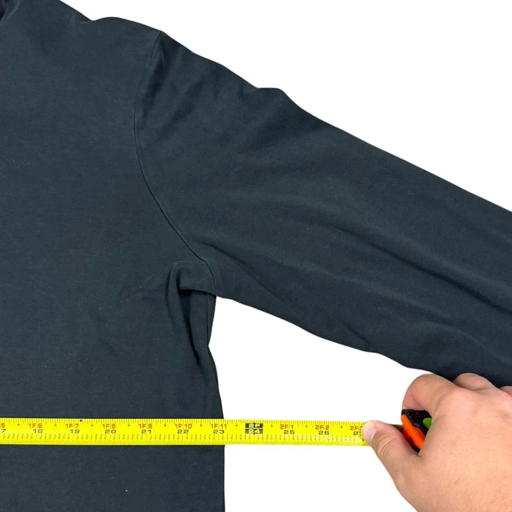 Polo Ralph Lauren‎ Pima Soft Touch Black Long Sleeve Polo Shirt Men's XL FLAW